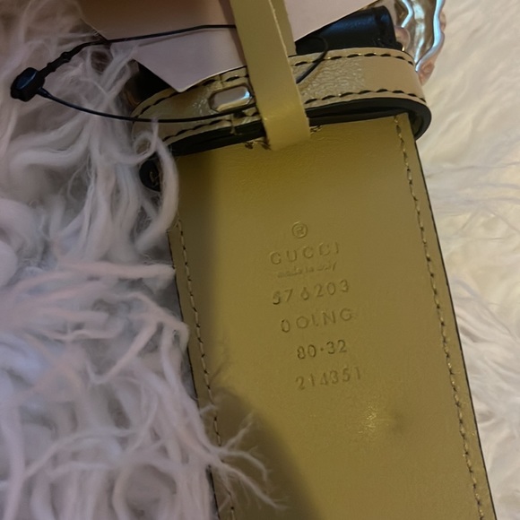 GUCCI Calfskin Striped Belt - Picture 5 of 7